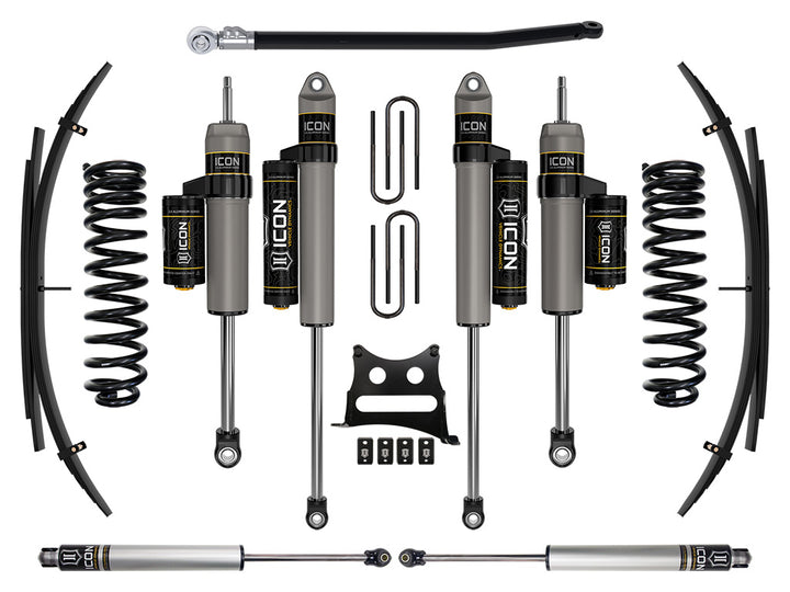 ICON Vehicle Dynamics 2011-2016 Ford F-250/F-350 Super Duty 4WD Diesel, 2.5" Lift, Stage 4 Suspension System w/ Expansion Packs