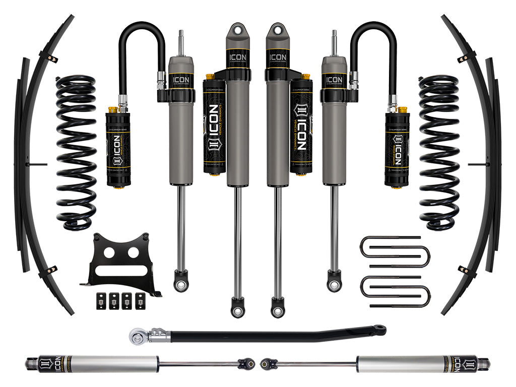 ICON Vehicle Dynamics 2011-2016 Ford F-250/F-350 Super Duty 4WD Diesel, 2.5" Lift, Stage 5 Suspension System w/ Expansion Packs