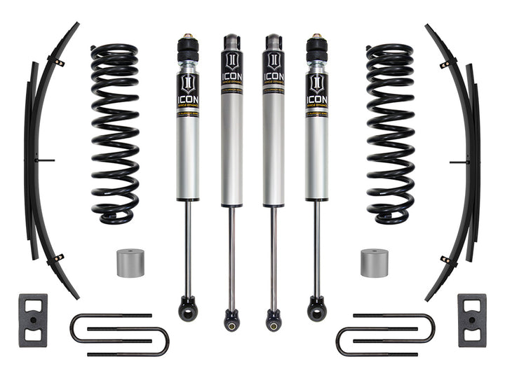 ICON Vehicle Dynamics 2023 Ford F-250/F-350 Super Duty 4WD Gas, 2.5" Lift, Stage 1 Suspension System w/ Expansion Packs