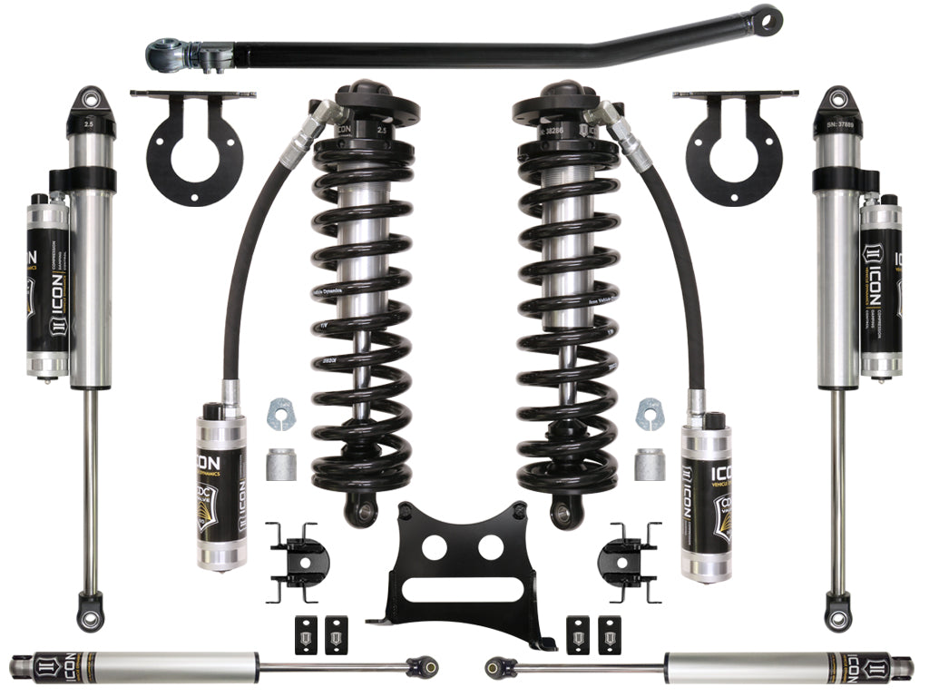 ICON Vehicle Dynamics 2005-2016 Ford F250/F350, 2.5-3" Lift, Stage 4 Coilover Conversion System