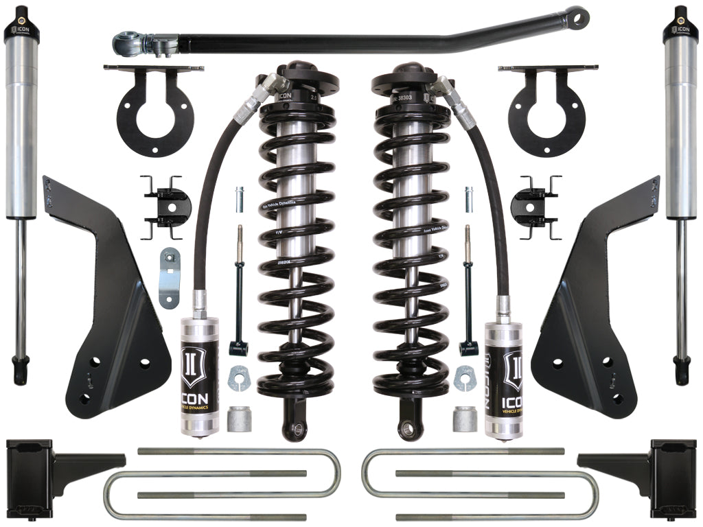 ICON Vehicle Dynamics 2005-2010 Ford F250/F350, 4-5.5" Lift, Stage 2 Coilover Conversion System