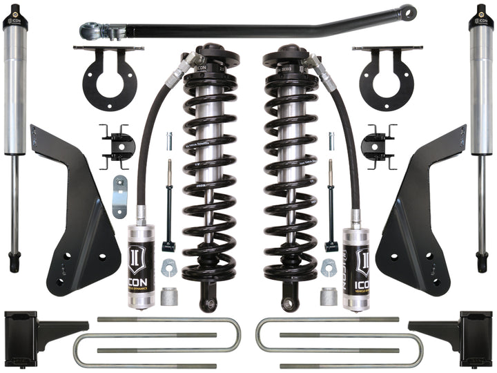 ICON Vehicle Dynamics 2005-2010 Ford F250/F350, 4-5.5" Lift, Stage 2 Coilover Conversion System
