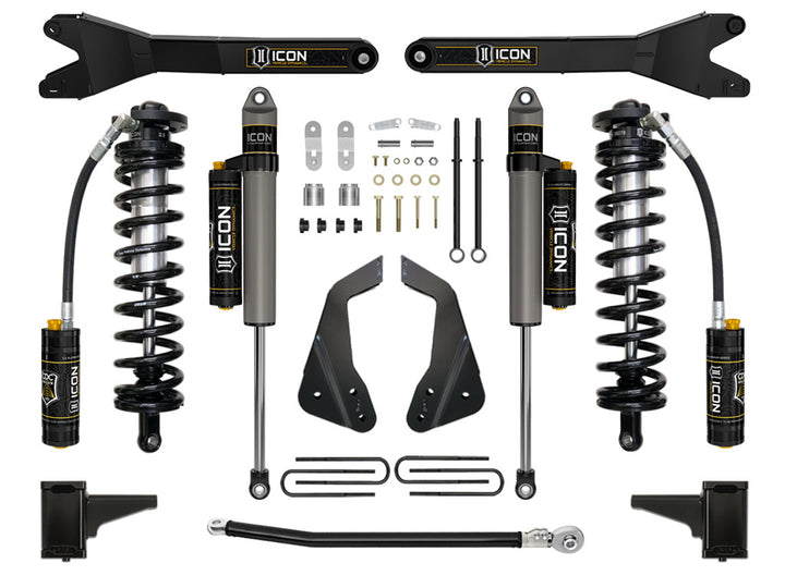 ICON Vehicle Dynamics 2005-07 Ford F250/F350 4-5.5" Lift Stage 4 Coilover Conversion w/Radius Arm