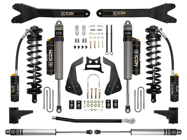 ICON Vehicle Dynamics 2005-07 Ford F250/F350 4-5.5" Lift Stage 5 Coilover Conversion w/Radius Arm