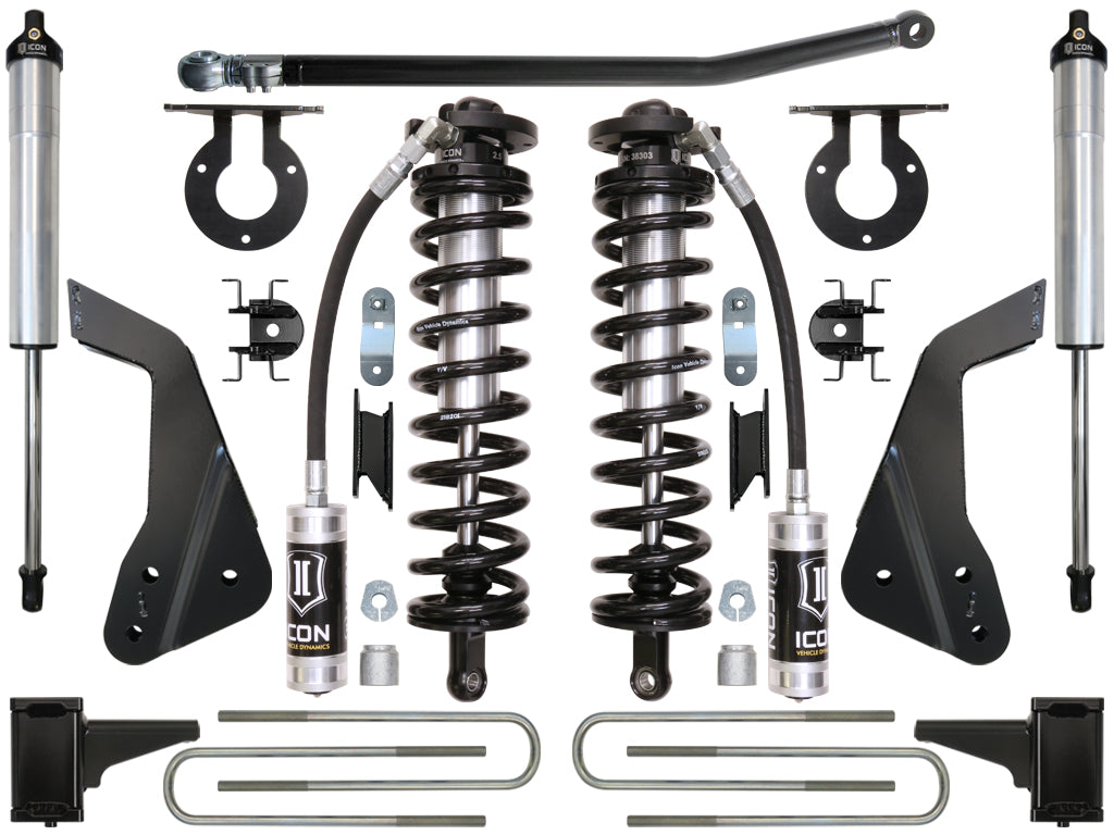 ICON Vehicle Dynamics 2008-2010 Ford F250/F350, 4-5.5" Lift, Stage 2 Coilover Conversion System