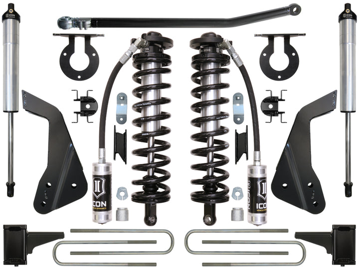 ICON Vehicle Dynamics 2008-2010 Ford F250/F350, 4-5.5" Lift, Stage 2 Coilover Conversion System