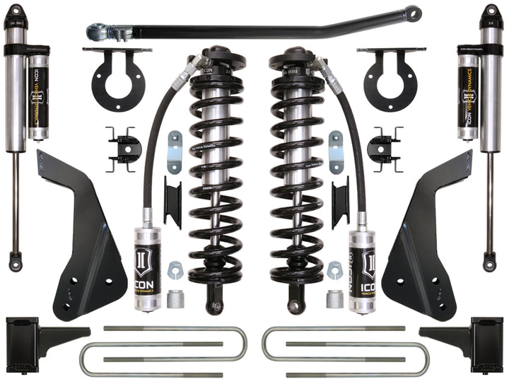 ICON Vehicle Dynamics 2008-2010 Ford F250/F350, 4-5.5" Lift, Stage 3 Coilover Conversion System