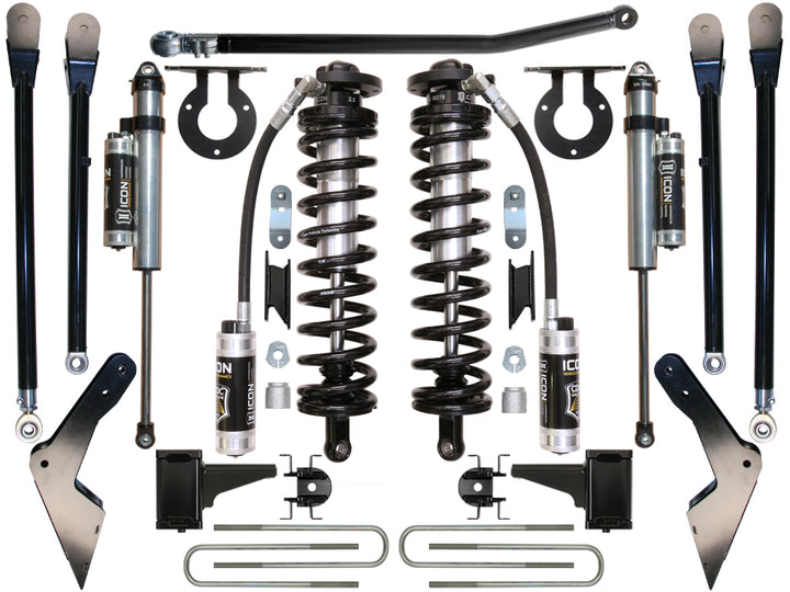 ICON Vehicle Dynamics 2008-2010 Ford F250/F350, 4-5.5" Lift, Stage 4 Coilover Conversion System