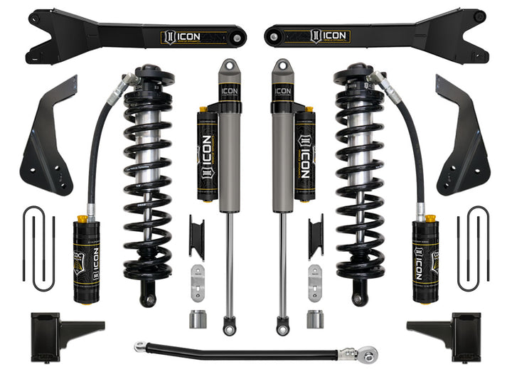 ICON Vehicle Dynamics 2008-10 Ford F250/F350 4-5.5" Lift Stage 4 Coilover Conversion w/Radius Arm