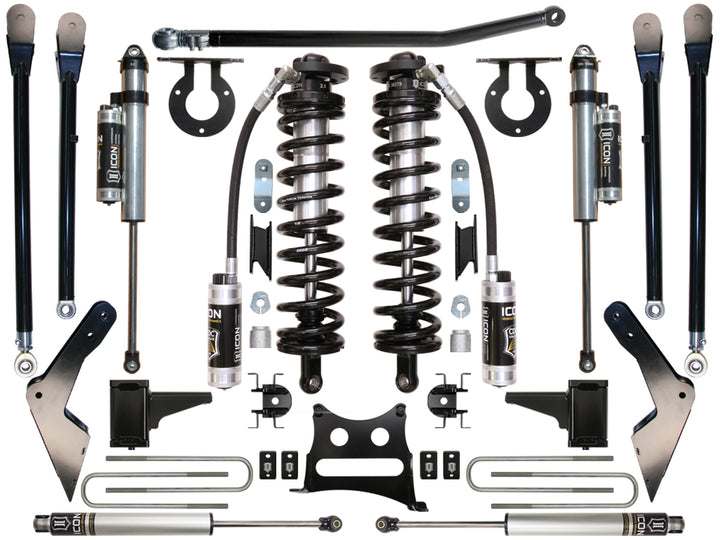 ICON Vehicle Dynamics 2008-2010 Ford F250/F350, 4-5.5" Lift, Stage 5 Coilover Conversion System