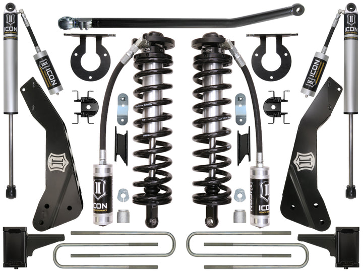 ICON Vehicle Dynamics 2011-2016 Ford F250/F350, 4-5.5" Lift, Stage 1 Coilover Conversion System