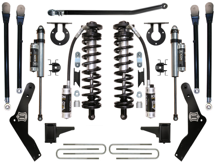 ICON Vehicle Dynamics 2011-2016 Ford F250/F350, 4-5.5" Lift, Stage 4 Coilover Conversion System