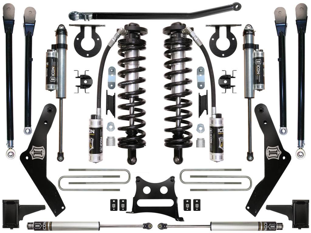 ICON Vehicle Dynamics 2011-2016 Ford F250/F350, 4-5.5" Lift, Stage 5 Coilover Conversion System