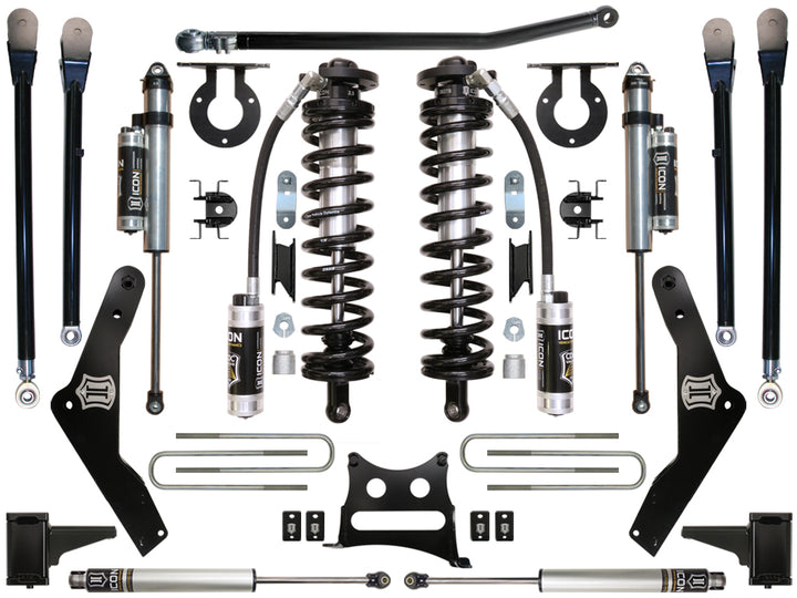 ICON Vehicle Dynamics 2011-2016 Ford F250/F350, 4-5.5" Lift, Stage 5 Coilover Conversion System