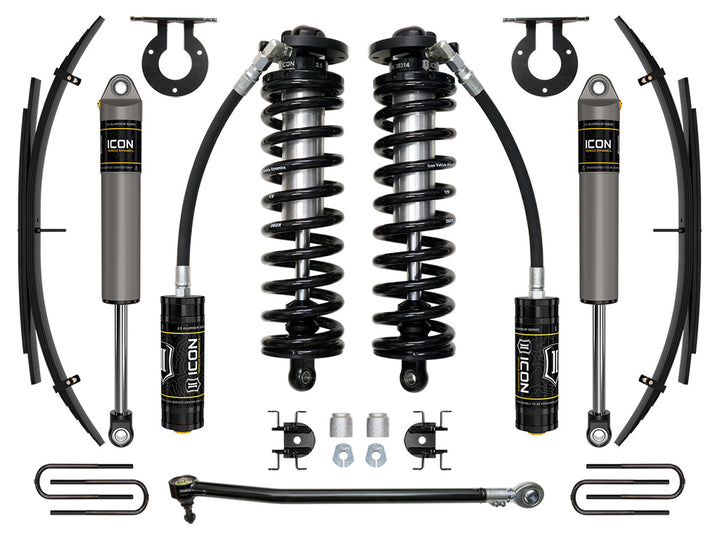 ICON Vehicle Dynamics 2017-2023 Ford F-250/F-350 Super Duty 4WD, 2.5-3" Lift, Stage 2 Coilover System w/ Expansion Packs