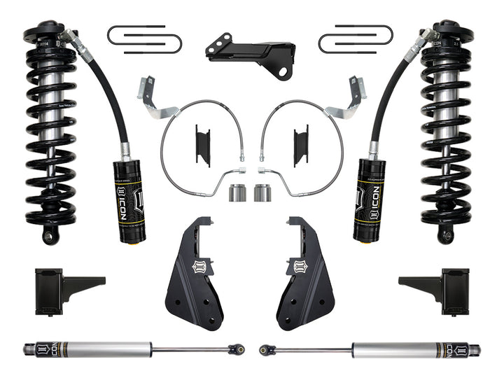 ICON Vehicle Dynamics 2023-2026 Ford F-250/F-350 Super Duty 4WD, 4-5.5" Lift, Stage 1 Coilover Conversion System