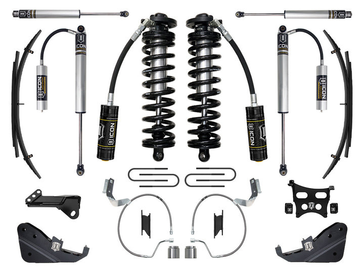 ICON Vehicle Dynamics 2023-2026 Ford F-250/F-350 Super Duty 4WD, 4-5.5" Lift, Stage 2 Coilover Conversion System w/ Expansion Packs