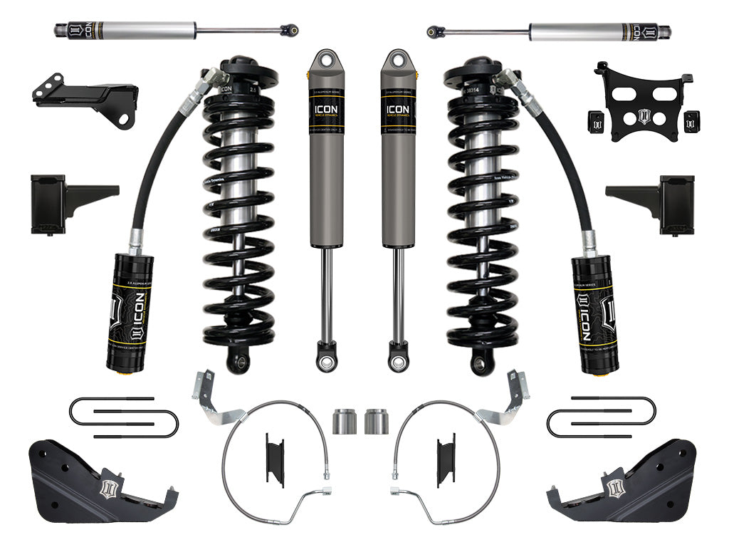 ICON Vehicle Dynamics 2023-2026 Ford F-250/F-350 Super Duty 4WD, 4-5.5" Lift, Stage 3 Coilover Conversion System