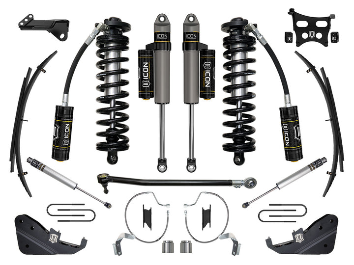 ICON Vehicle Dynamics 2023-2026 Ford F-250/F-350 Super Duty 4WD, 4-5.5" Lift, Stage 4 Coilover Conversion System w/ Expansion Packs