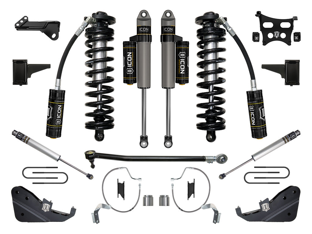 ICON Vehicle Dynamics 2023-2026 Ford F-250/F-350 Super Duty 4WD, 4-5.5" Lift, Stage 4 Coilover Conversion System