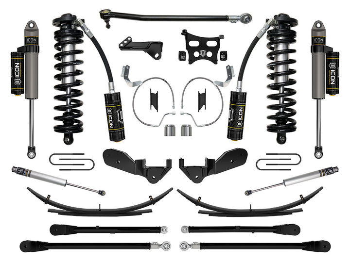 ICON Vehicle Dynamics 2023-2026 Ford F-250/F-350 Super Duty 4WD, 4-5.5" Lift, Stage 6 Coilover Conversion System w/ Expansion Packs