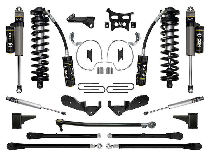 ICON Vehicle Dynamics 2023-2026 Ford F-250/F-350 Super Duty 4WD, 4-5.5" Lift, Stage 6 Coilover Conversion System