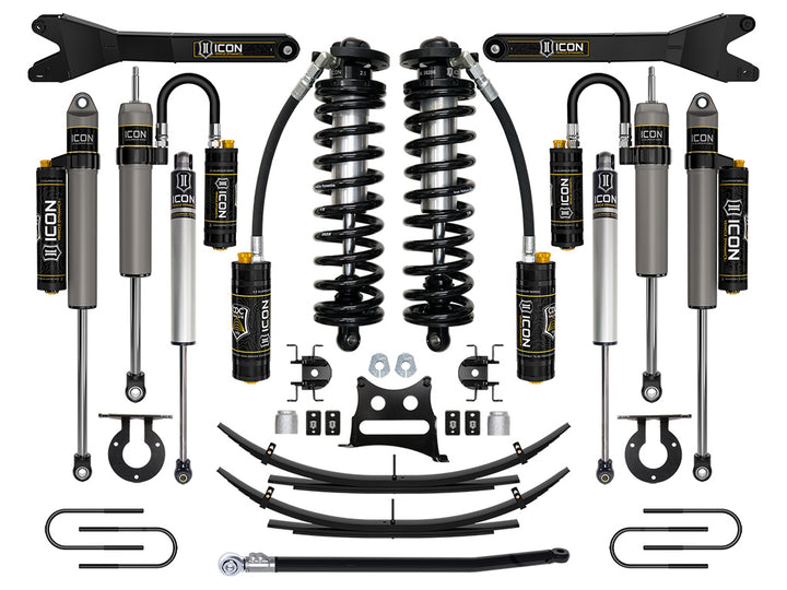 ICON Vehicle Dynamics 08-10 Ford F250/F350, 2.5-3" Lift, Stage 6 Coilover System w/ Leaf Springs