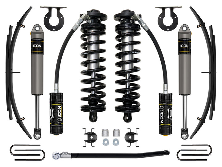 ICON Vehicle Dynamics 11-16 Ford F250/F350, 2.5-3" Lift, Stage 2 Coilover System w/ Leaf Springs