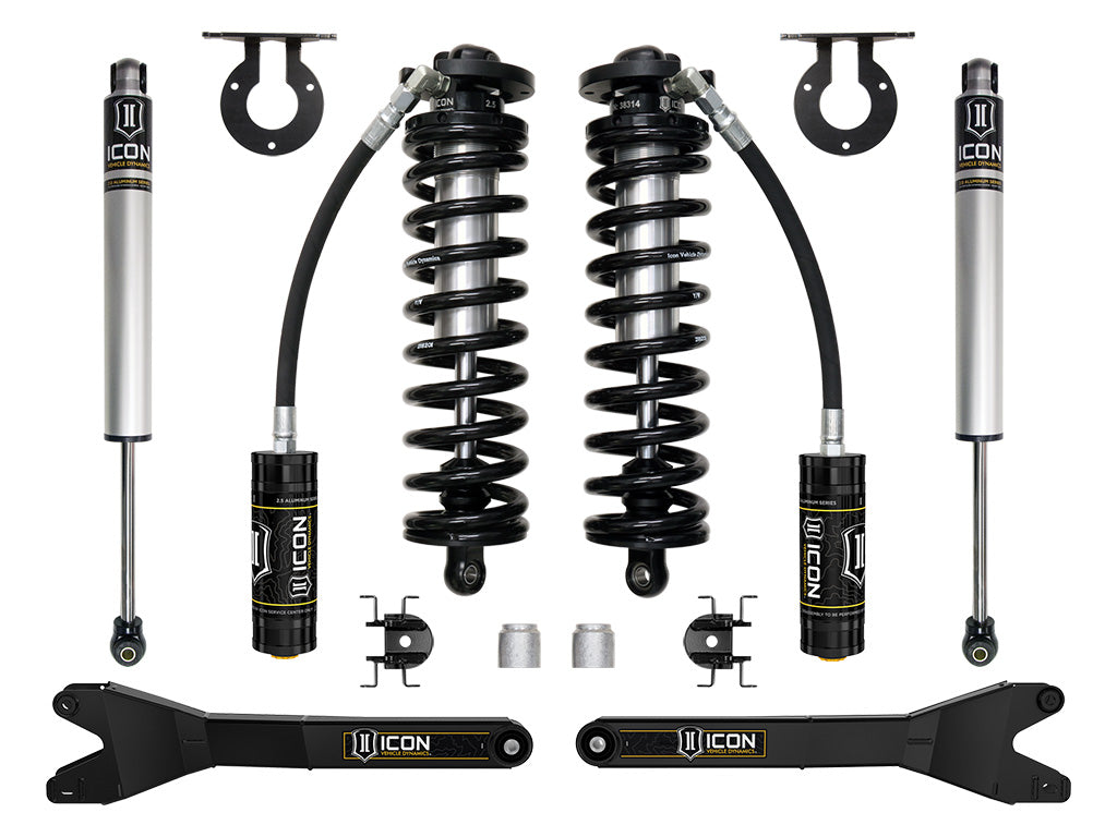 ICON Vehicle Dynamics 2023-2026 Ford F-250/F-350/F-450 Super Duty 4WD, 2.5-3" Lift, Stage 1 Coilover Conversion System w/ Radius Arms