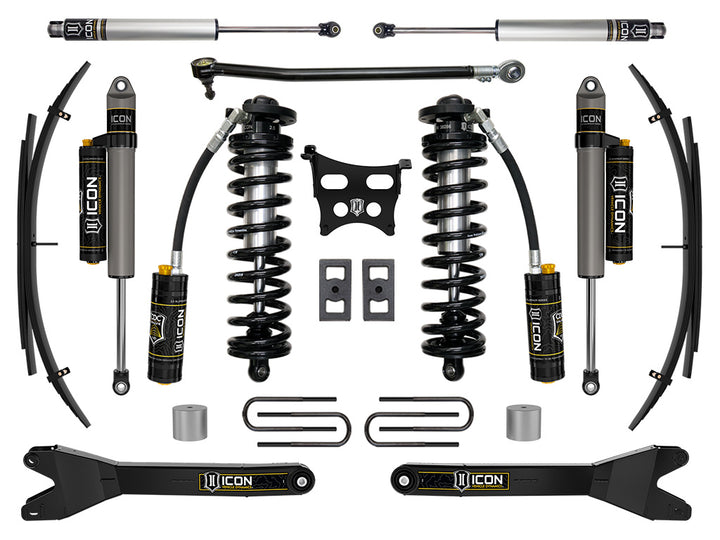 ICON Vehicle Dynamics 2023-2026 Ford F-250/F-350 Super Duty 4WD, 2.5-3" Lift, Stage 4 Coilover Conversion System with Radius Arms and Expansion Packs