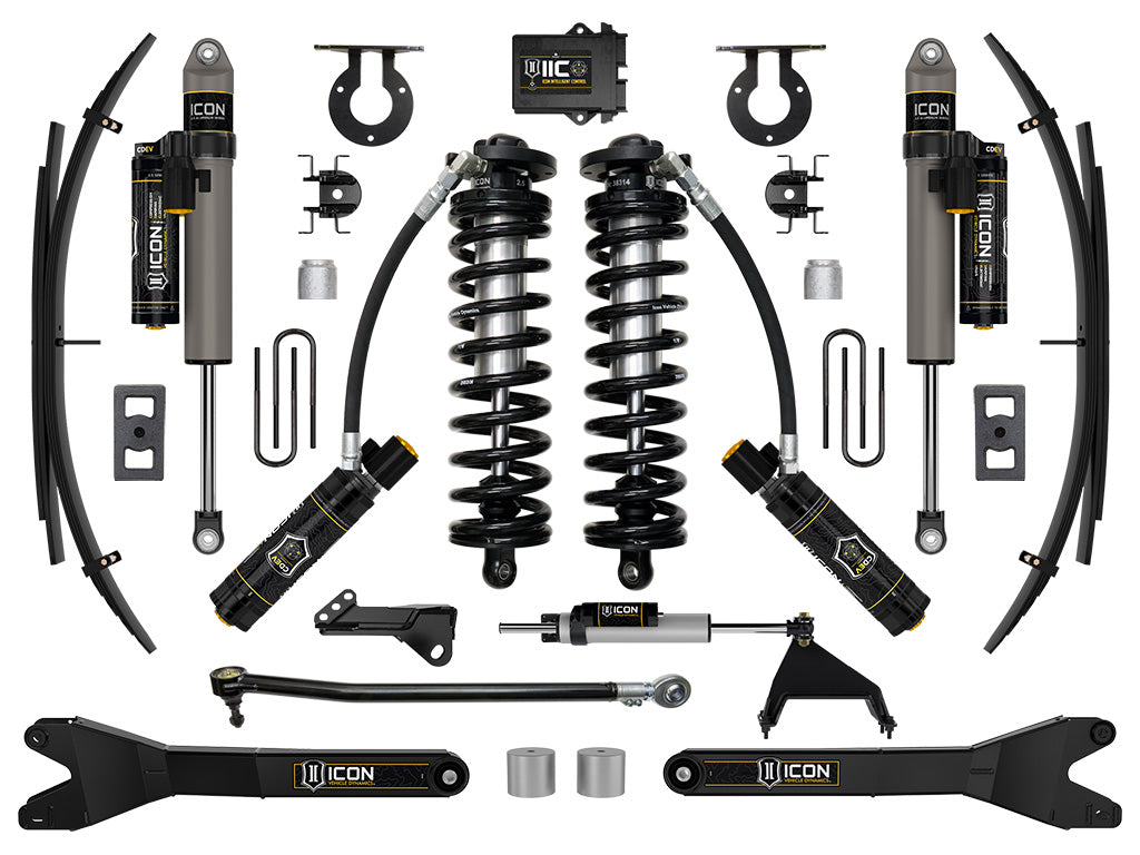 ICON Vehicle Dynamics 2023-2026 Ford F-250/F-350 Super Duty 4WD, 2.5-3" Lift, Stage 6 Coilover Conversion System with Radius Arms and Expansion Packs