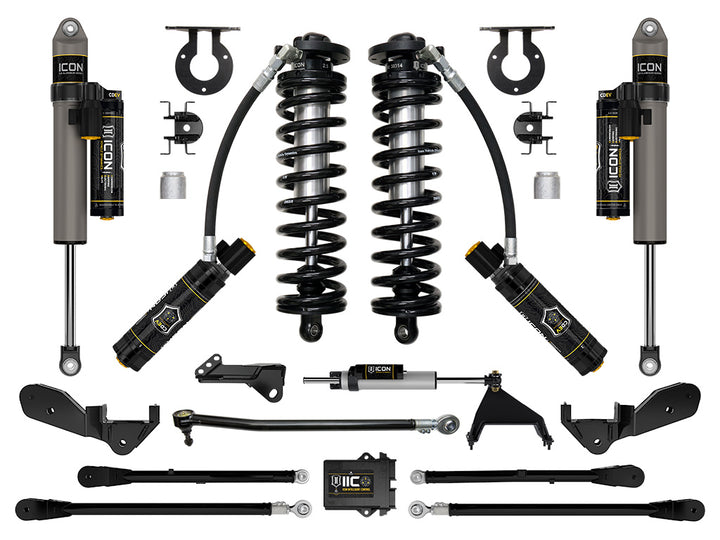 ICON Vehicle Dynamics 2023-2026 Ford F-250/F-350 Super Duty 4WD, 2.5-3" Lift, Stage 6 Coilover Conversion System with 4-Link