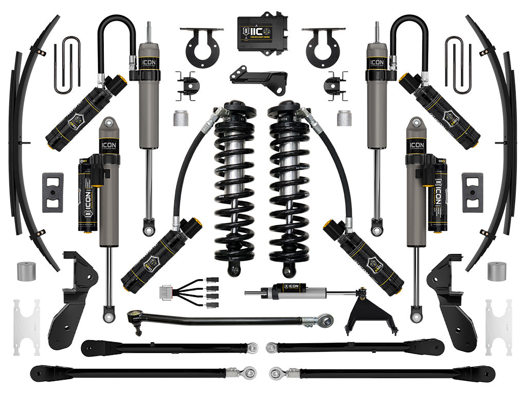 ICON Vehicle Dynamics 2023-2026 Ford F-250/F-350 Super Duty 4WD, 2.5-3" Lift, Stage 7 Coilover Conversion System with 4-Link and Expansion Packs