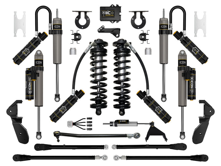 ICON Vehicle Dynamics 2023-2026 Ford F-250/F-350 Super Duty 4WD, 2.5-3" Lift, Stage 7 Coilover Conversion System with 4-Link