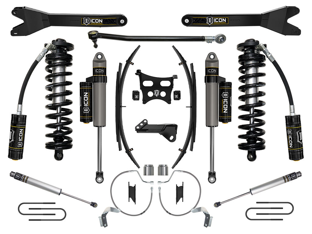 ICON Vehicle Dynamics 2023-2026 Ford F-250/F-350 Super Duty 4WD, 4-5.5" Lift, Stage 4 Coilover Conversion System w/ Radius Arms &amp; Expansion Packs