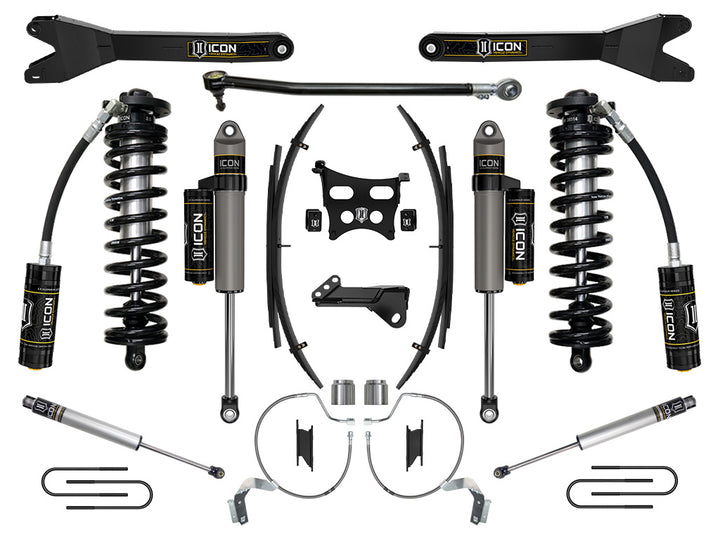 ICON Vehicle Dynamics 2023-2026 Ford F-250/F-350 Super Duty 4WD, 4-5.5" Lift, Stage 4 Coilover Conversion System w/ Radius Arms &amp; Expansion Packs