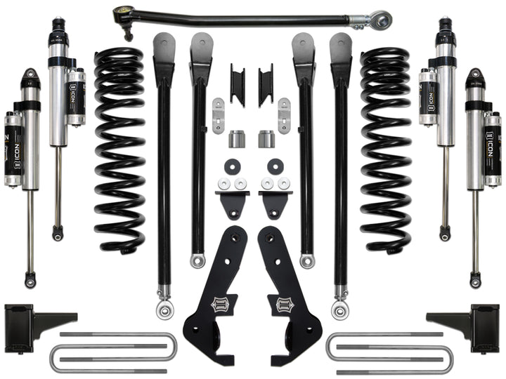ICON Vehicle Dynamics 2017-2019 Ford F250/F350, 4.5" Lift, Stage 4 Suspension System
