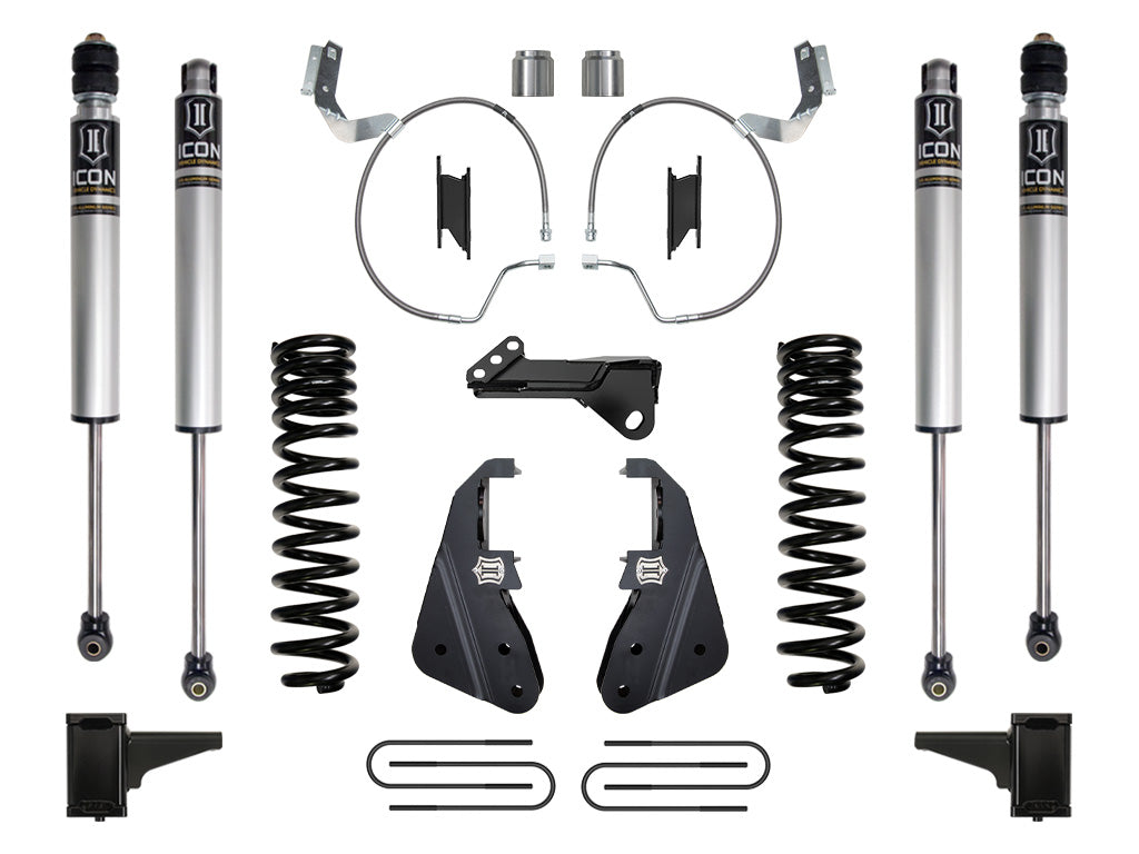 ICON Vehicle Dynamics 2023-2026 Ford F-250/F-350 Super Duty 4WD, Gas, 4.5" Lift, Stage 1 Suspension System