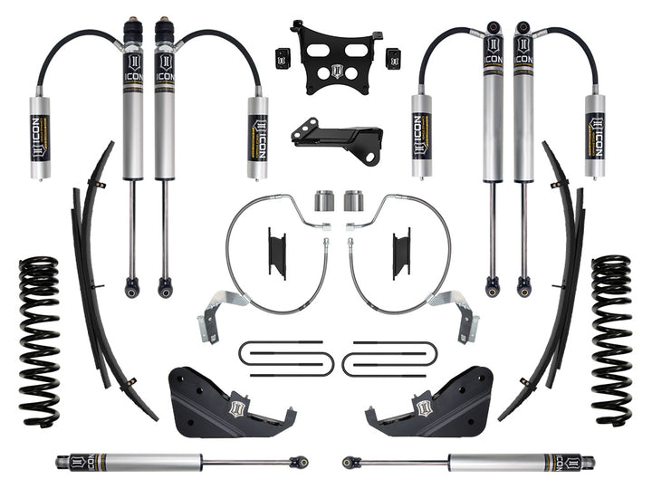 ICON Vehicle Dynamics 2023-2026 Ford F-250/F-350 Super Duty 4WD, Gas, 4.5" Lift, Stage 2 Suspension System w/ Expansion Packs