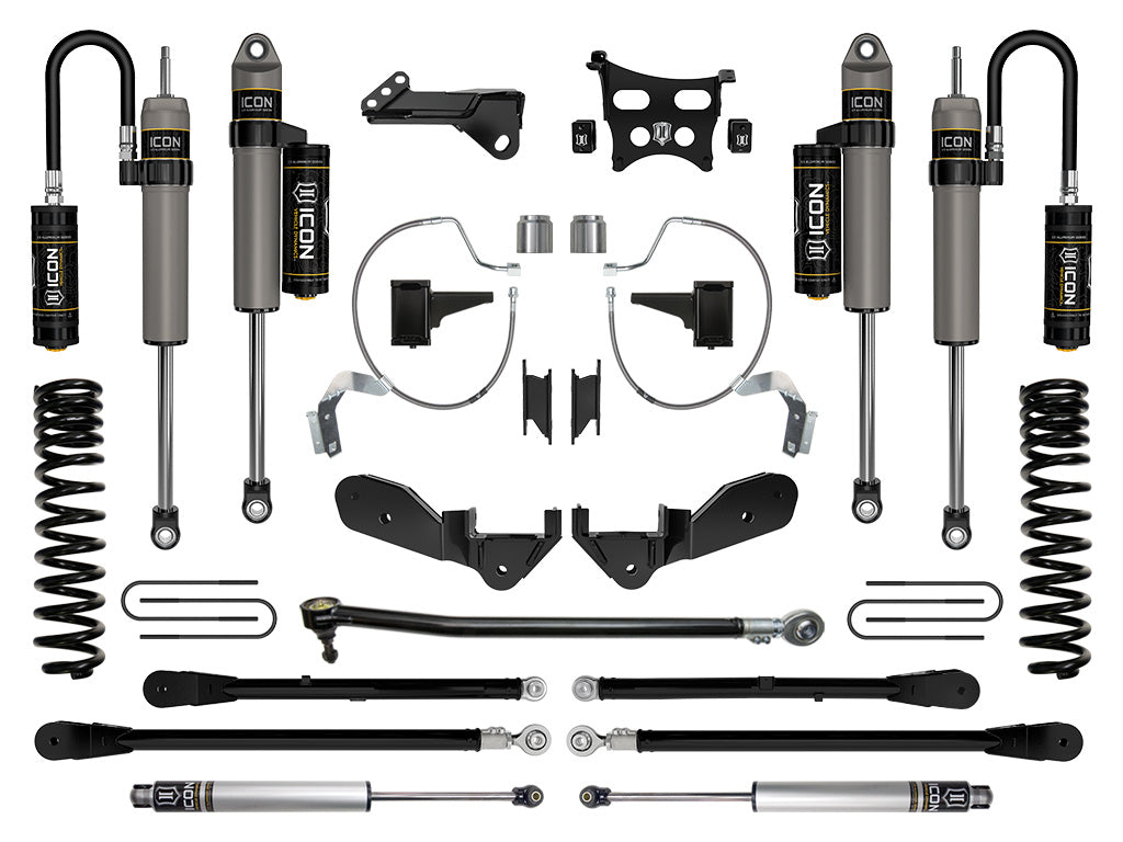 ICON Vehicle Dynamics 2023-2026 Ford F-250/F-350 Super Duty 4WD, Gas, 4.5" Lift, Stage 6 Suspension System