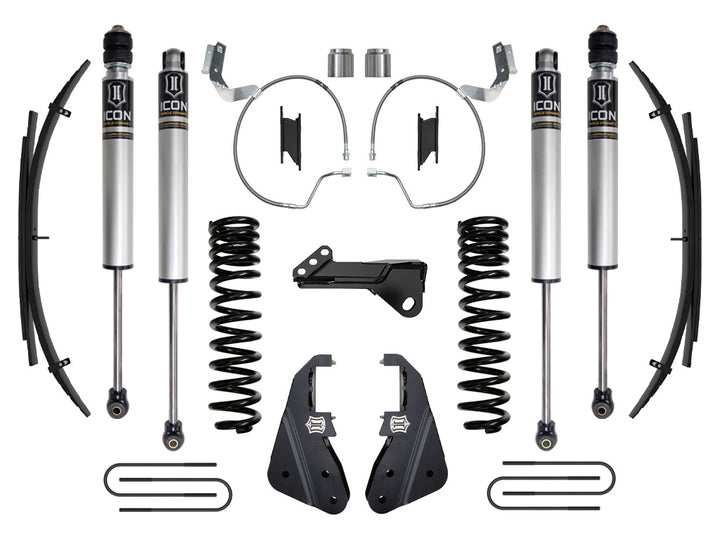ICON Vehicle Dynamics 2023-2026 Ford F-250/F-350 Super Duty 4WD, Diesel, 4.5" Lift, Stage 1 Suspension System w/ Expansion Packs