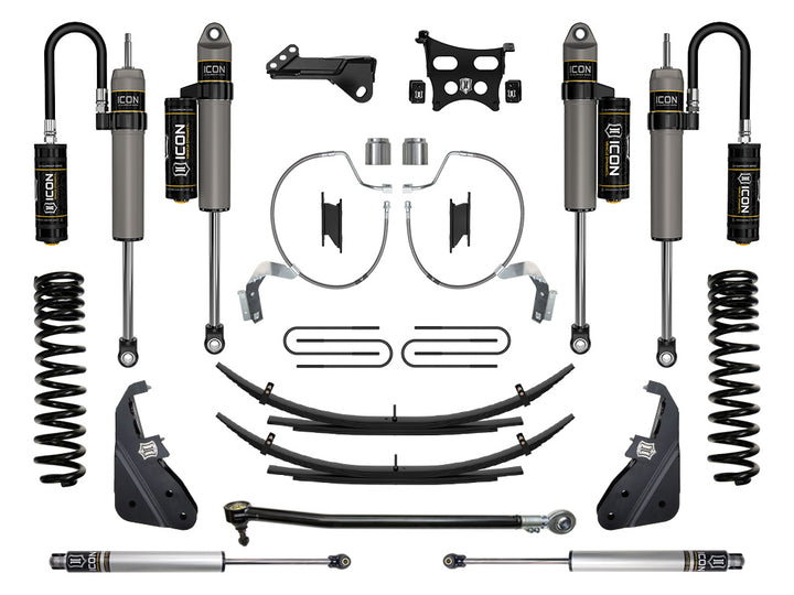ICON Vehicle Dynamics 2023-2026 Ford F-250/F-350 Super Duty 4WD, Diesel, 4.5" Lift, Stage 4 Suspension System w/ Expansion Packs