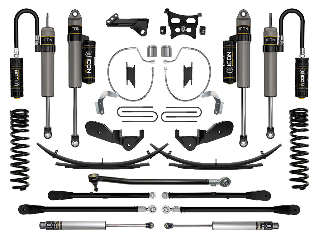 ICON Vehicle Dynamics 2023-2026 Ford F-250/F-350 Super Duty 4WD, Diesel, 4.5" Lift, Stage 6 Suspension System w/ Expansion Packs