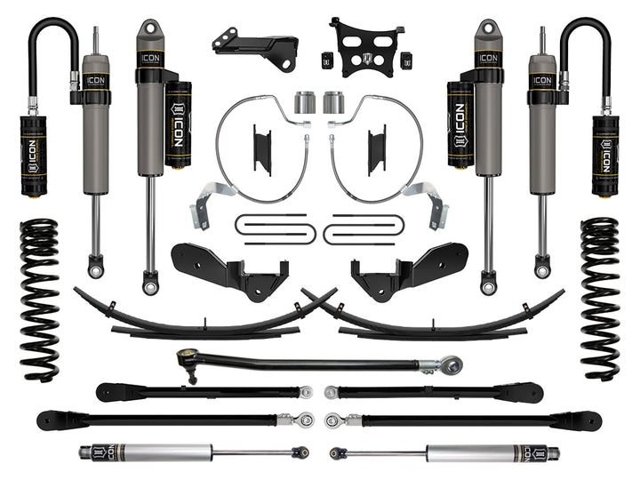 ICON Vehicle Dynamics 2023-2026 Ford F-250/F-350 Super Duty 4WD, Diesel, 4.5" Lift, Stage 6 Suspension System w/ Expansion Packs