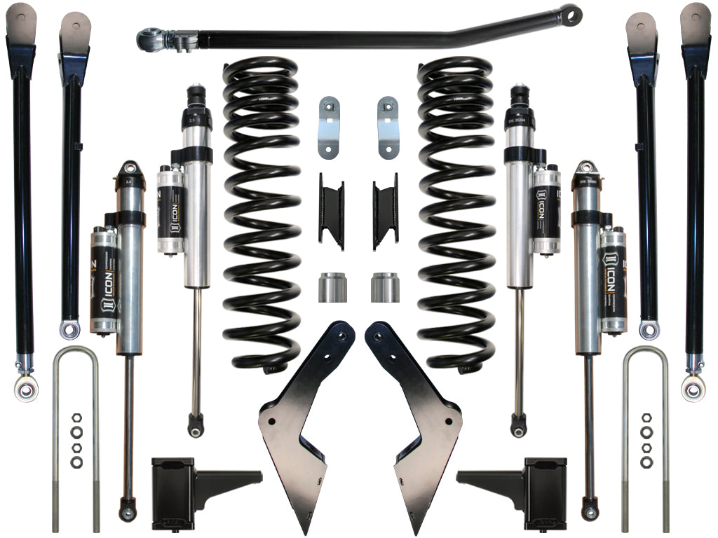 ICON Vehicle Dynamics 2008-2010 Ford F250/F350, 4.5" Lift, Stage 4 Suspension System