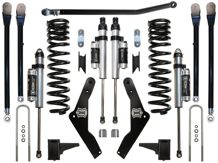 ICON Vehicle Dynamics 2011-2016 Ford F250/F350, 4.5" Lift, Stage 4 Suspension System