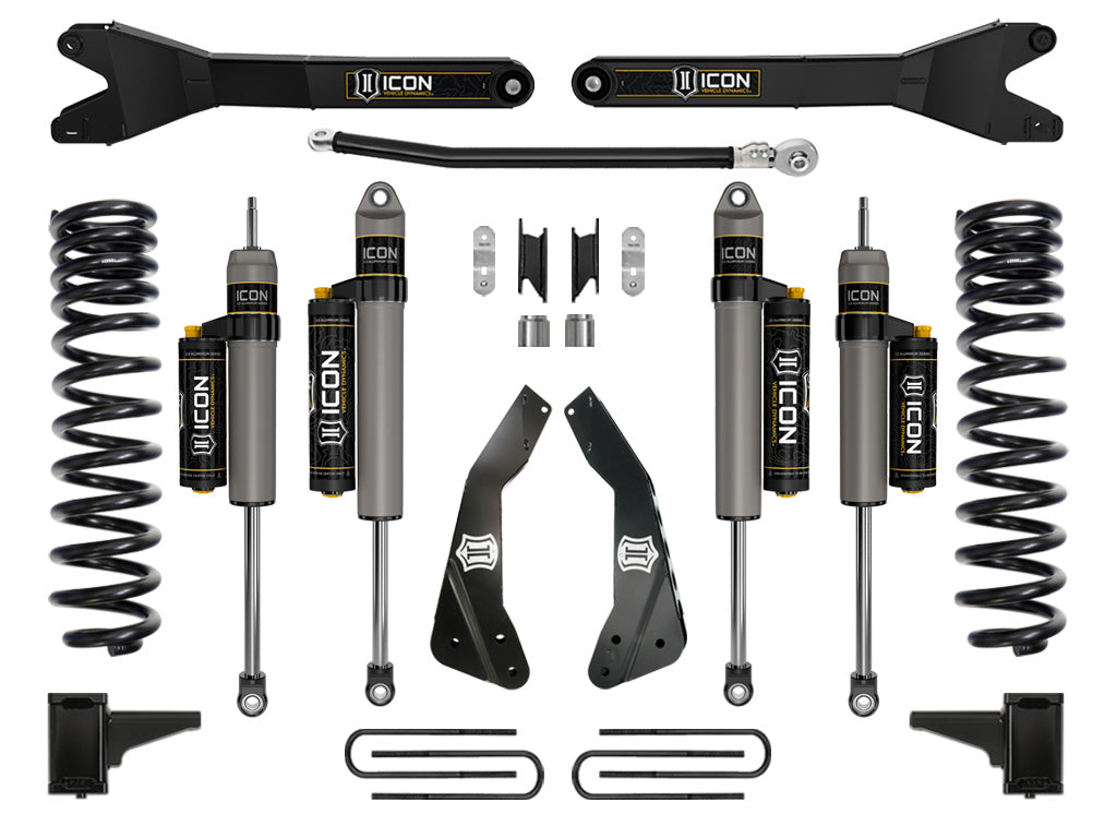 ICON Vehicle Dynamics 2011-16 Ford F250/F350, 4.5" Lift, Stage 4 Suspension System, w/Radius Arm