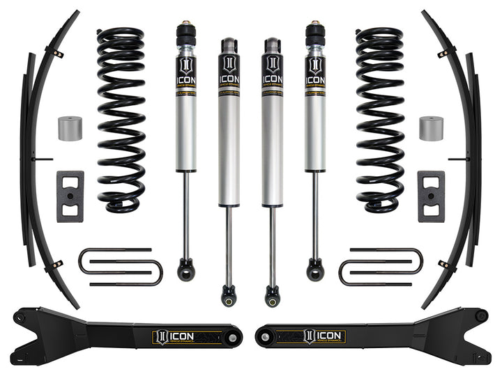 ICON Vehicle Dynamics 2023-2026 Ford F-250/F-350 Super Duty 4WD, Diesel, 2.5" Lift, Stage 1 Suspension System w/ Radius Arms and Expansion Packs