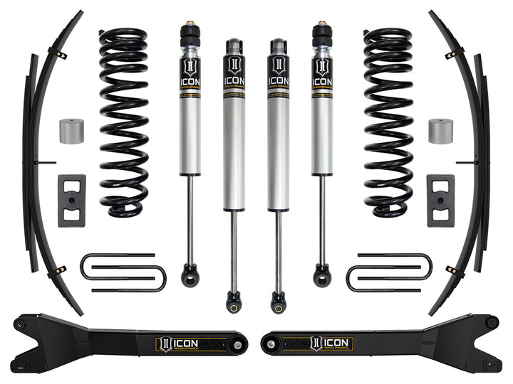ICON Vehicle Dynamics 2023-2026 Ford F-250/F-350 Super Duty 4WD, Gas, 2.5" Lift, Stage 1 Suspension System w/ Radius Arms and Expansion Packs