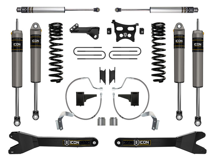 ICON Vehicle Dynamics 2023-2026 Ford F-250/F-350 Super Duty 4WD, Diesel, 4.5" Lift, Stage 3 Suspension System w/ Radius Arms